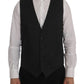 Dolce & Gabbana Gray STAFF Cotton Rayon Vest