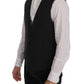 Dolce & Gabbana Gray Wool Stretch Vest