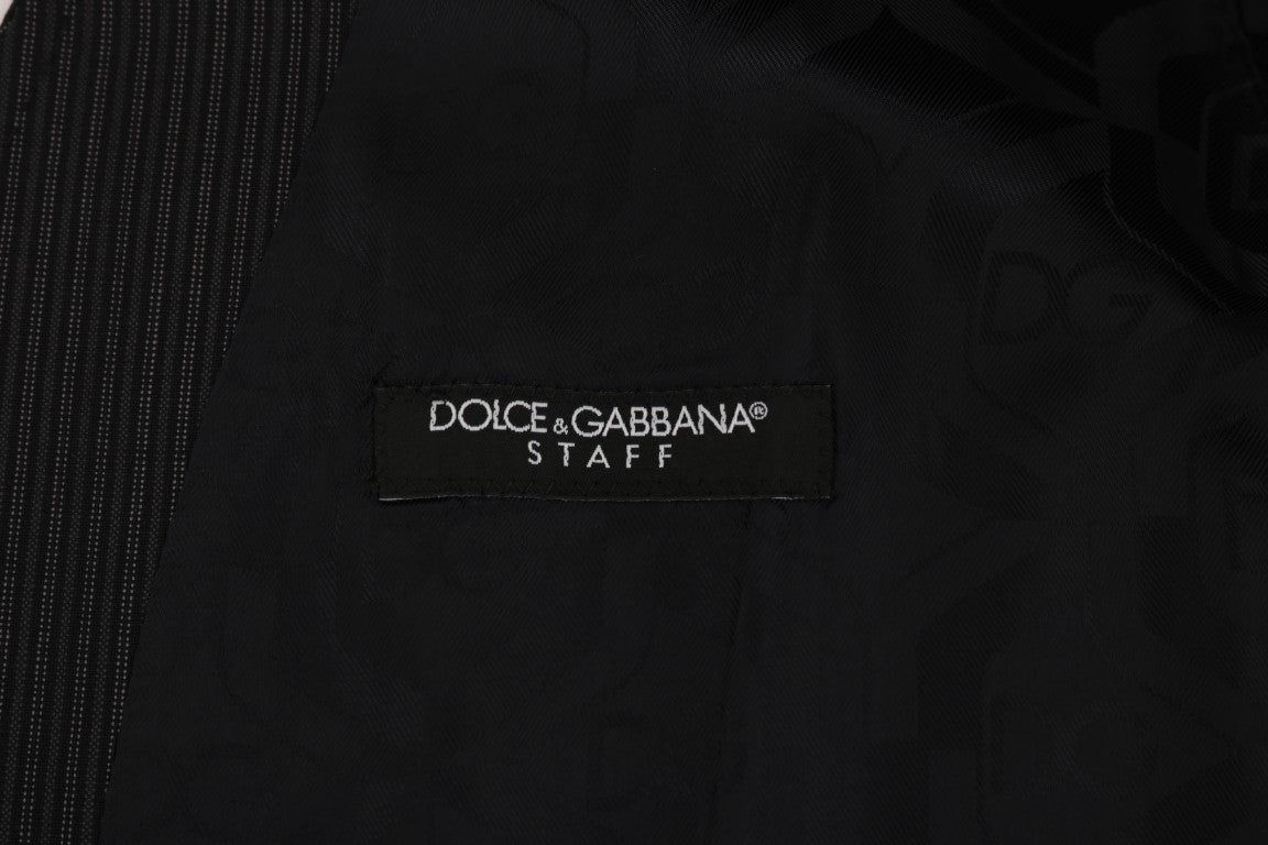 Dolce & Gabbana Gray Wool Stretch Vest