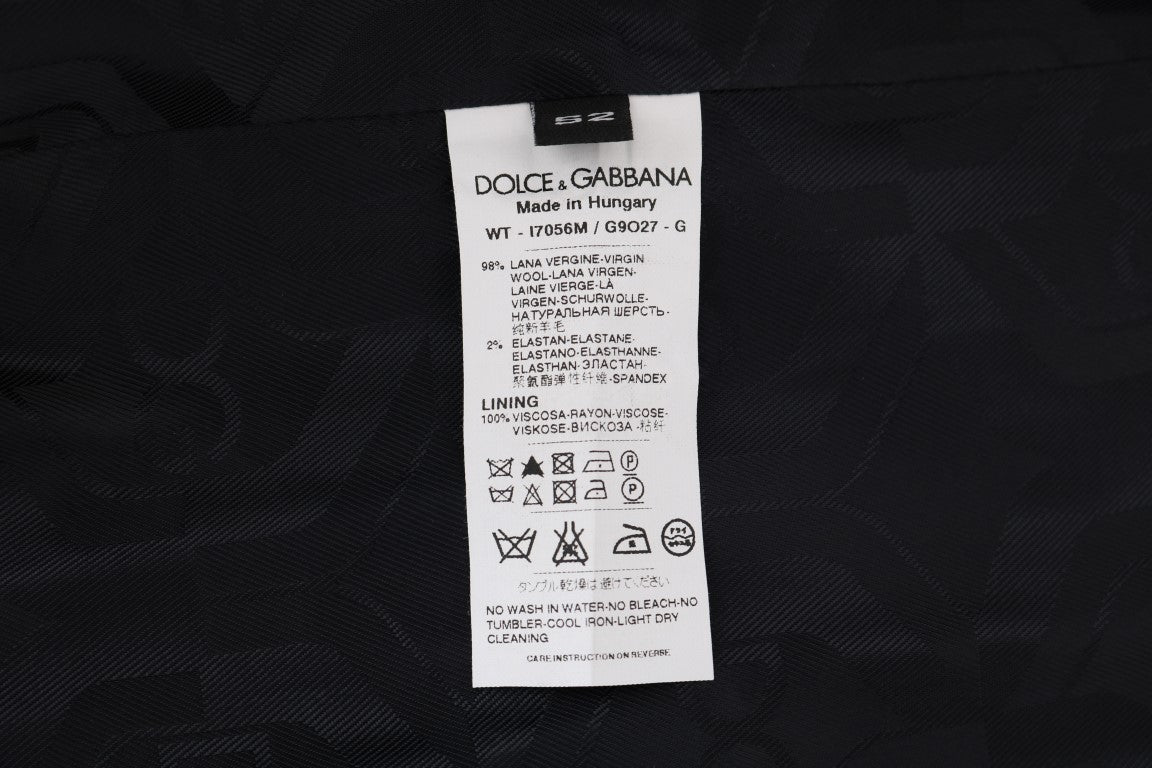 Dolce & Gabbana Gray Wool Stretch Vest