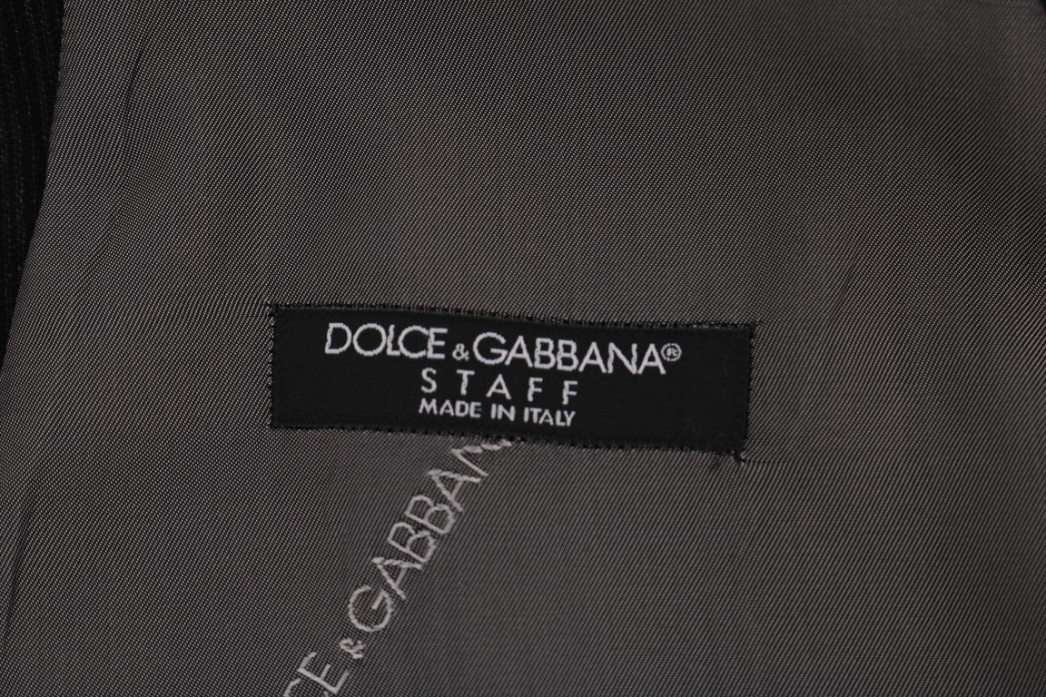 Dolce & Gabbana Black STAFF Cotton Rayon Vest