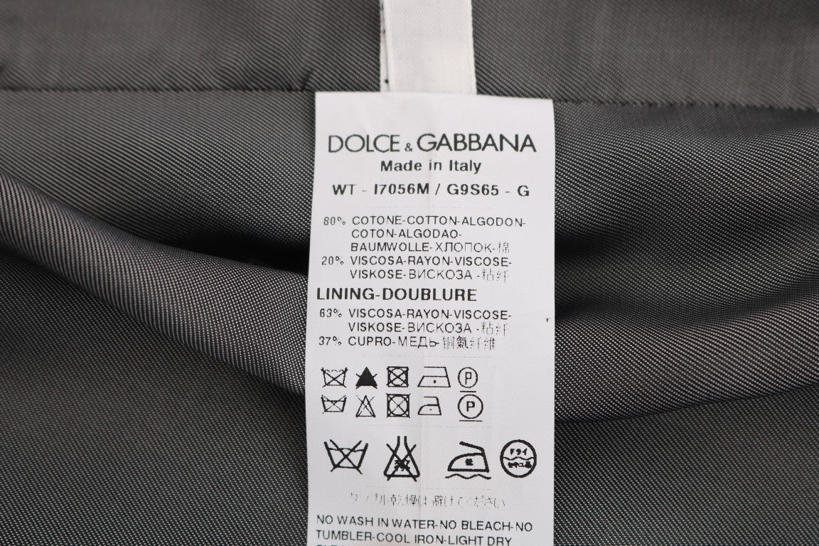 Dolce & Gabbana Black STAFF Cotton Rayon Vest