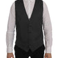 Dolce & Gabbana Gray STAFF Cotton Rayon Vest