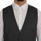 Dolce & Gabbana Gray STAFF Cotton Rayon Vest