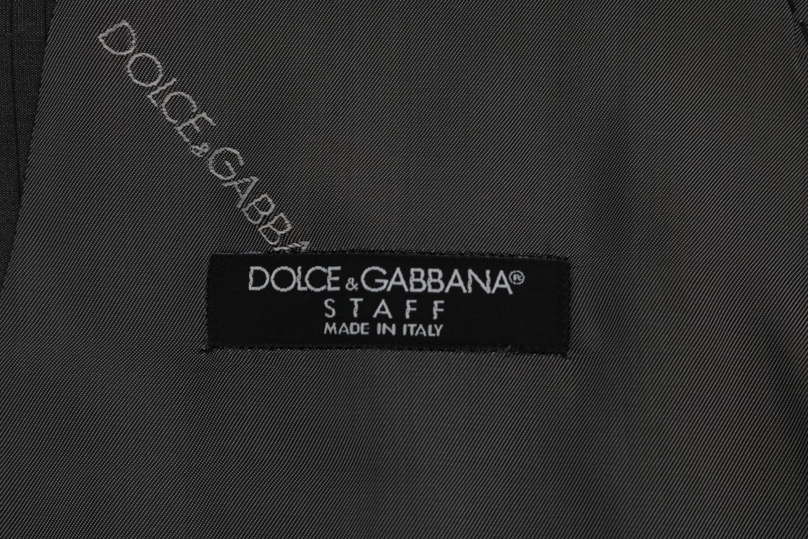 Dolce & Gabbana Gray STAFF Cotton Rayon Vest