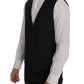 Dolce & Gabbana Blue Wool Stretch Vest