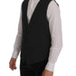 Dolce & Gabbana Gray Wool Stretch Vest