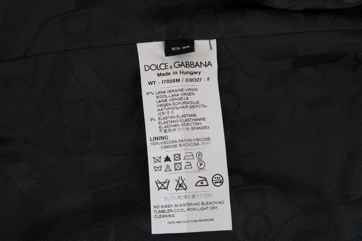 Dolce & Gabbana Gray Wool Stretch Vest