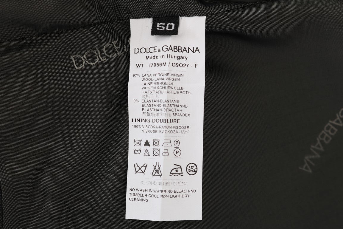 Dolce & Gabbana Gray STAFF Wool Stretch Vest