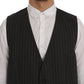 Dolce & Gabbana Gray STAFF Wool Stretch Vest