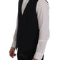 Dolce & Gabbana Blue STAFF Wool Stretch Vest