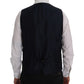 Dolce & Gabbana Blue STAFF Wool Stretch Vest