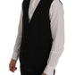 Dolce & Gabbana Black STAFF Wool Stretch Vest