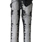 Dolce & Gabbana Embroidered Floral Over-Knee Boots