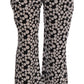 Dolce & Gabbana Black White Polka Dottes Silk Pants