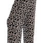 Dolce & Gabbana Black White Polka Dottes Silk Pants