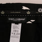 Dolce & Gabbana Black Tree Cotton Stretch Pants