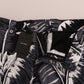 Dolce & Gabbana Gray Banana Leaf Cotton Pants