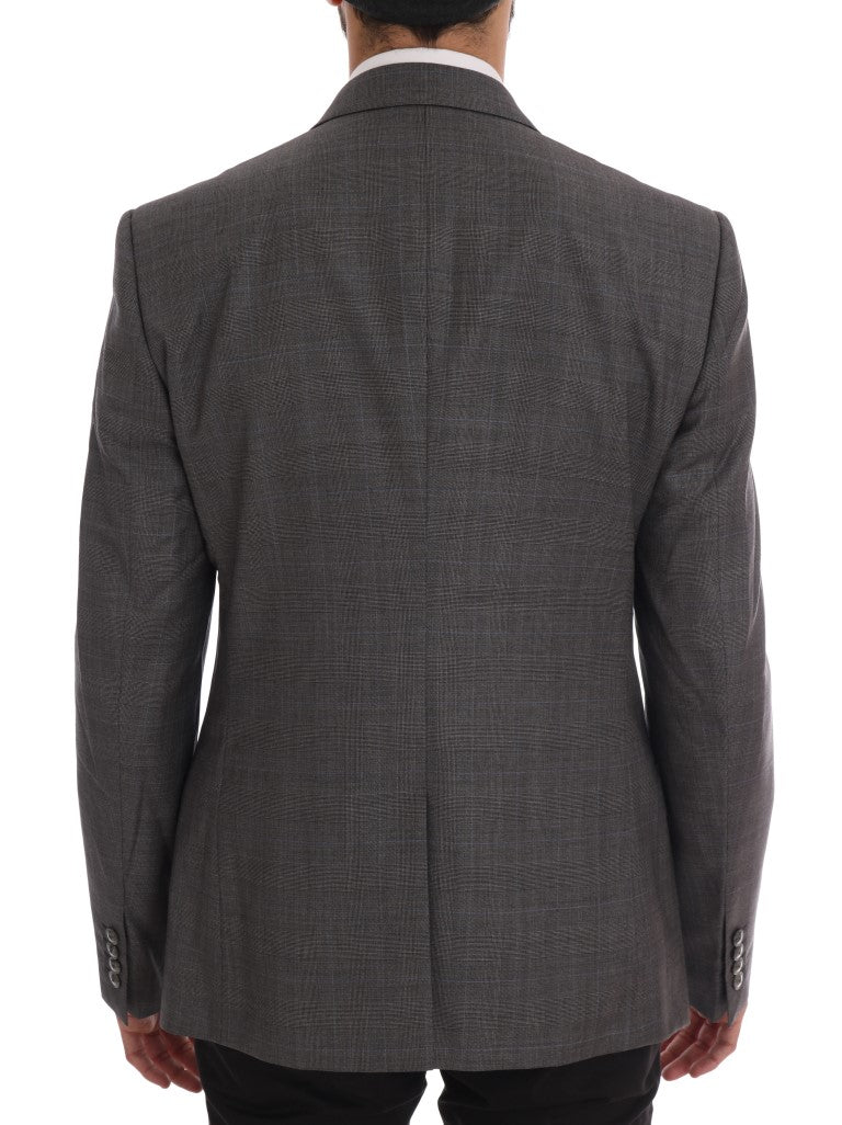 Dolce & Gabbana Gray Wool MARTINI Slim Blazer