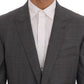 Dolce & Gabbana Gray Wool MARTINI Slim Blazer