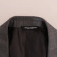 Dolce & Gabbana Gray Wool MARTINI Slim Blazer