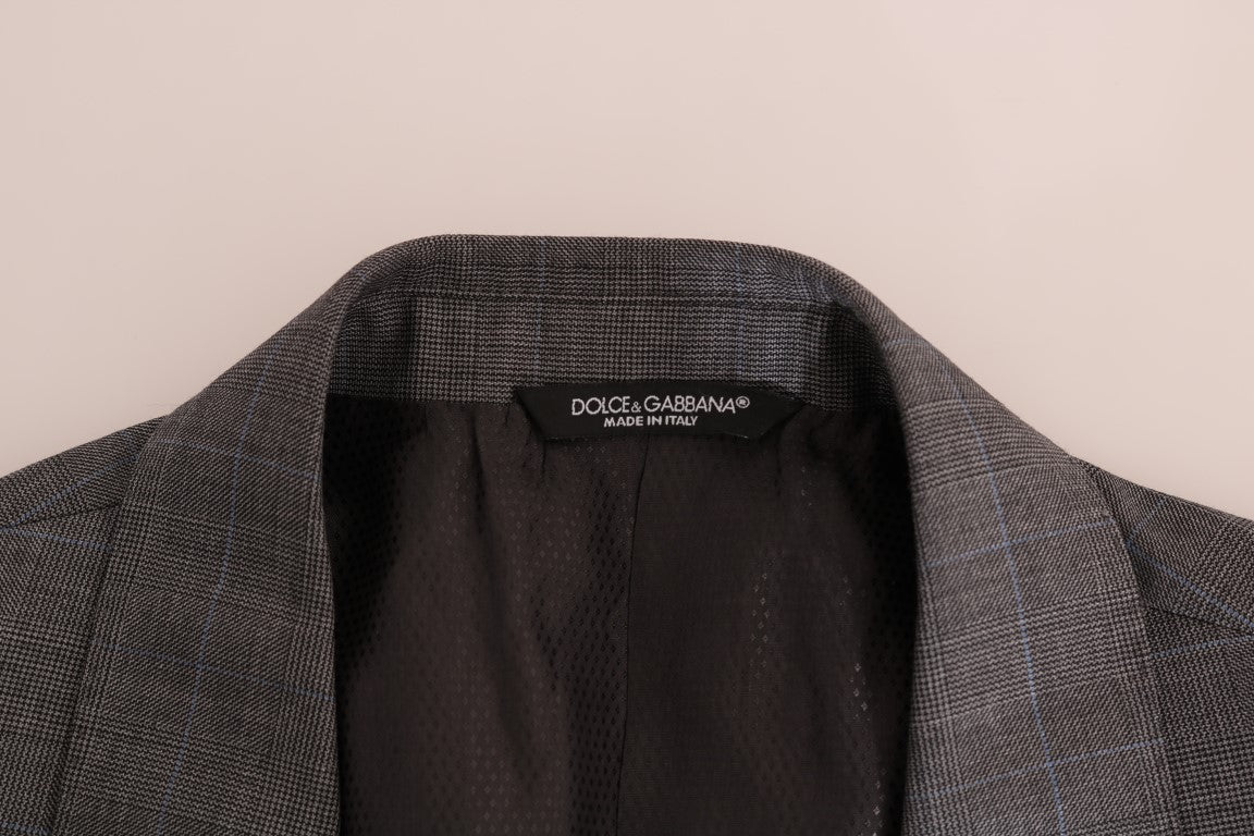 Dolce & Gabbana Gray Wool MARTINI Slim Blazer