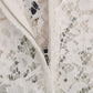 Dolce & Gabbana Elegant White Lace Embellished Mini Blouse