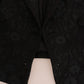 Dolce & Gabbana Black Embroidered Brocade Cropped Blazer Jacket