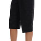 Dolce & Gabbana Black Brocade High Waist Capri Shorts