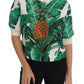 Dolce & Gabbana Tropical Pineapple Sequined Sweater