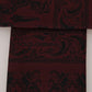 Dolce & Gabbana Bordeaux Silk Crown Chili Scarf