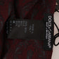 Dolce & Gabbana Bordeaux Silk Crown Chili Scarf