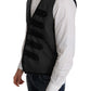 Dolce & Gabbana Gray Wool Patterned Slim Vest