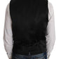 Dolce & Gabbana Gray Wool Patterned Slim Vest