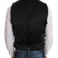 Dolce & Gabbana Black Wool Silk Vest