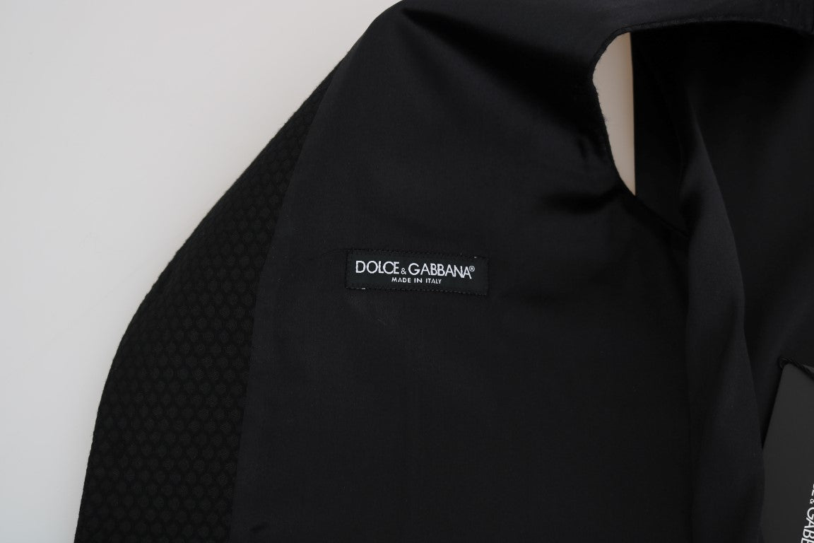 Dolce & Gabbana Black Polka Dot Pattern Vest