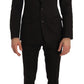 Dolce & Gabbana Brown Wool Crystal Bee Slim Fit MARTINI