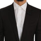 Dolce & Gabbana Brown Wool Crystal Bee Slim Fit MARTINI