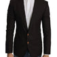 Dolce & Gabbana Brown Wool SICILIA Jacket Coat Blazer