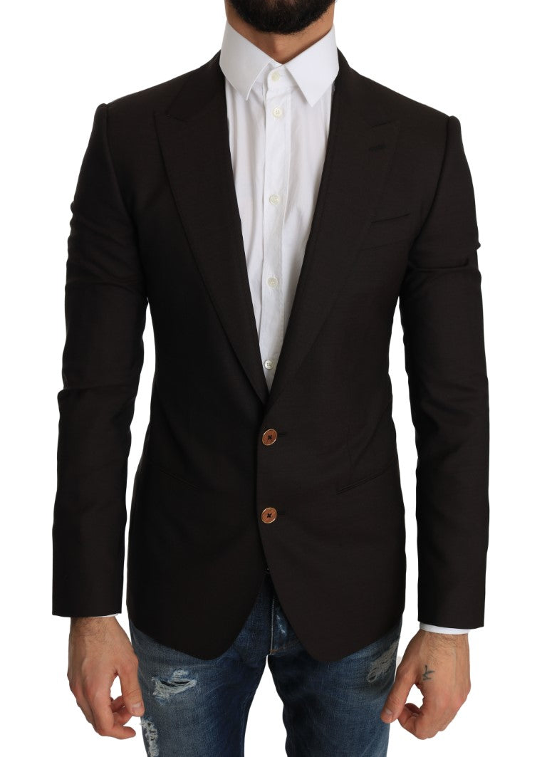 Dolce & Gabbana Brown Wool SICILIA Jacket Coat Blazer