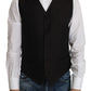 Dolce & Gabbana Black Silk Dress Waistcoat