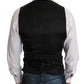 Dolce & Gabbana Black Wool Dress Waistcoat