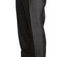 Dolce & Gabbana Gray Wool Silk Patterned Formal Trousers