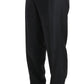 Dolce & Gabbana Gray Cotton Patterned Formal Trousers