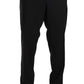 Dolce & Gabbana Black Wool Stretch Formal Trousers