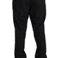 Dolce & Gabbana Black Wool Stretch Formal Trousers