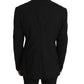 Dolce & Gabbana Black Wool MARTINI Torrero Blazer Jacket