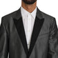 Dolce & Gabbana Gray Patterned MARTINI 2 Piece Suit