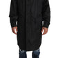 Dolce & Gabbana Black Brown Hooded Reversible Raincoat