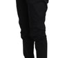 Dolce & Gabbana Black Cotton Stretch Formal Trousers Pants